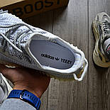 Чоловічі кросівки Adidas Yeezy Boost 350 Static рефлективні 36-44рр. (топ ААА+), фото 6