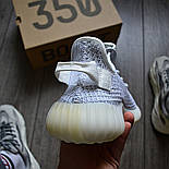 Чоловічі кросівки Adidas Yeezy Boost 350 Static рефлективні 36-44рр. (топ ААА+), фото 3
