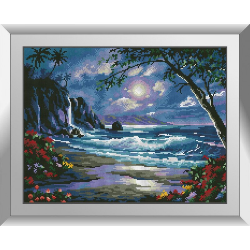 Набір алмазної мозаїки Нічне море Dream Art 31224 (36 x 47 см)