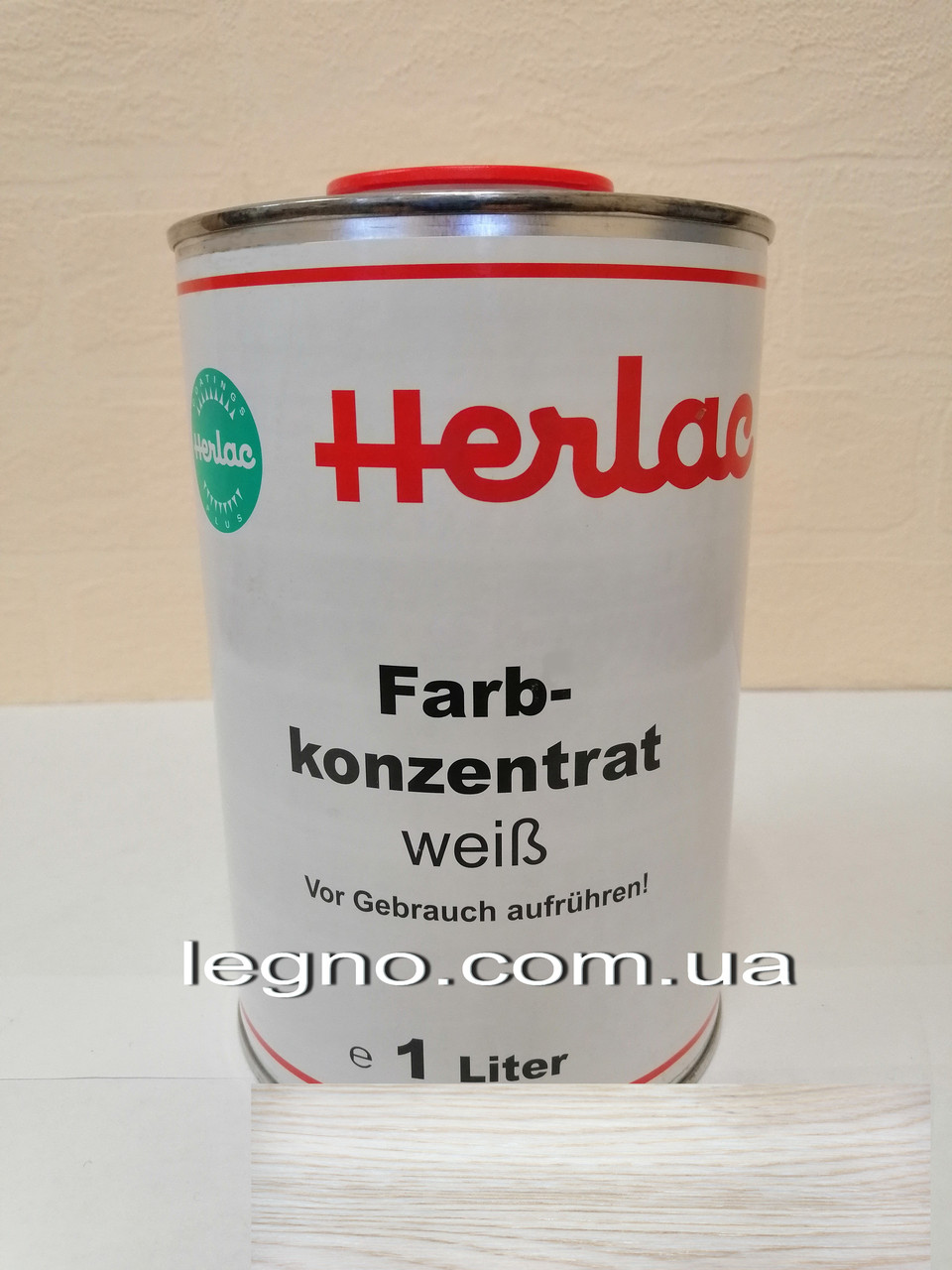 Концентрат барвника лютофен Weiss (білий) Герлак (Herlac) — для підфарбовування лаків, 1 л, Німеччина