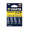 Батарейка Varta Longlife AA LR6 Alkaline, Blue-Yellow, фото 2