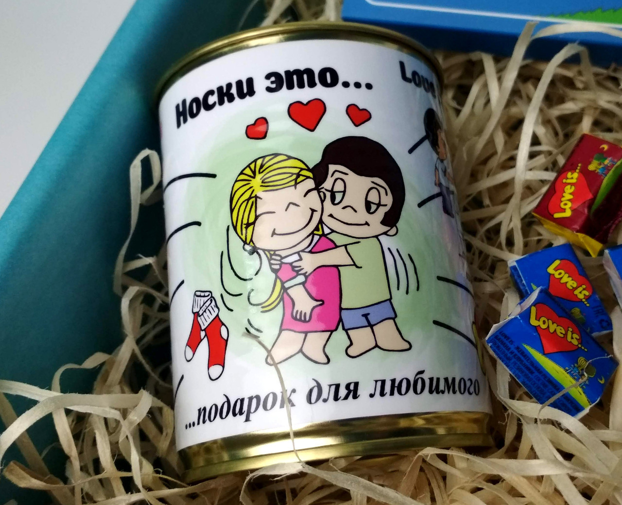 Набор для любимого "Love is" - Мужской подарочный набор "Любовь - это..." - Оригинальный подарок мужчине - фото 2 - id-p1119361791