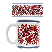 Чашка Калина з кераміки в українському стилі