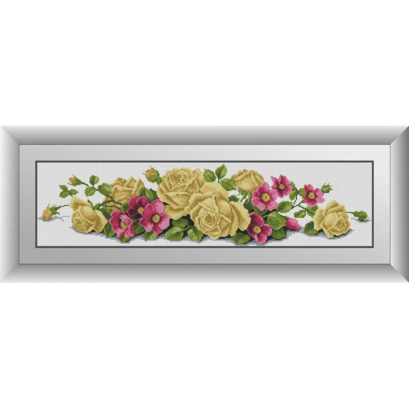 Картина-мозаїка Троянди з шипшиною Dream Art 30449 (21 x 84 см), фото 1