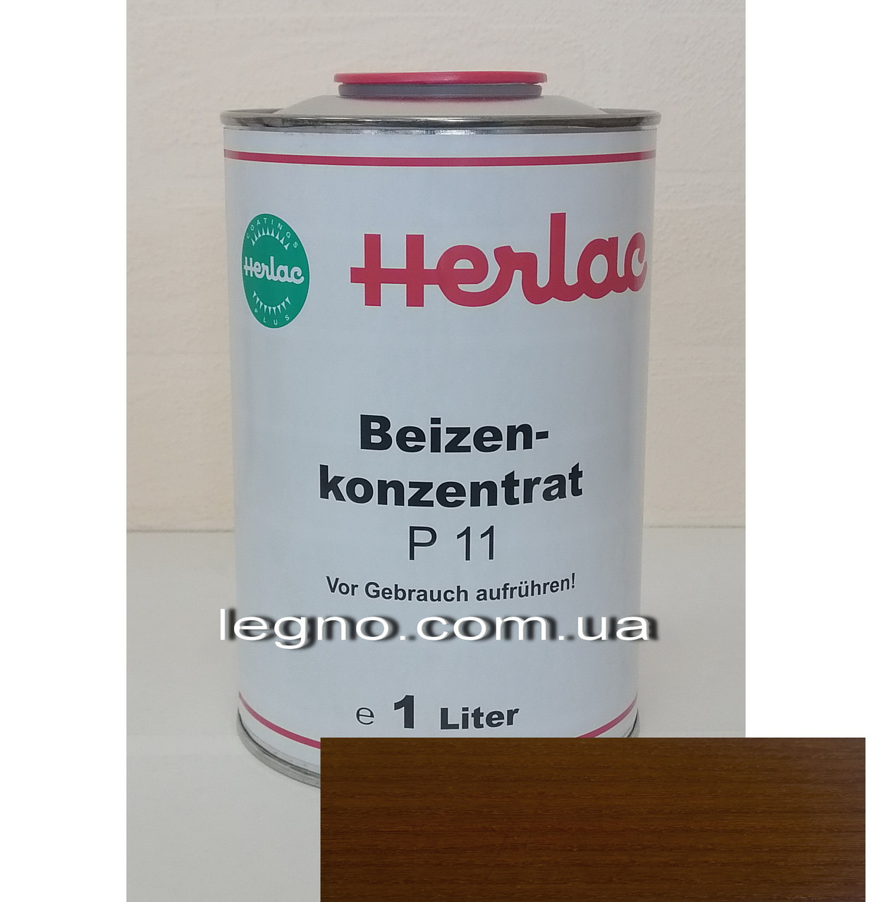 Концентрат барвника P11 темний Каштан "Герлак" (Herlac) - для підфарбовування лаків (лютофен), 1л, Німеччина
