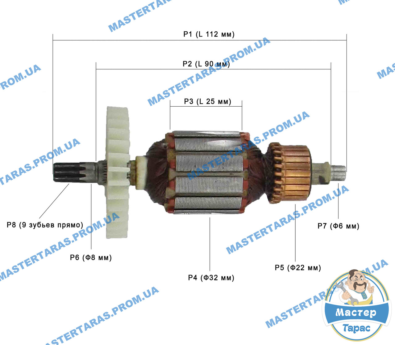 Якір на мережевий шурупокрут Іжмаш ІСШ-960 PROFI