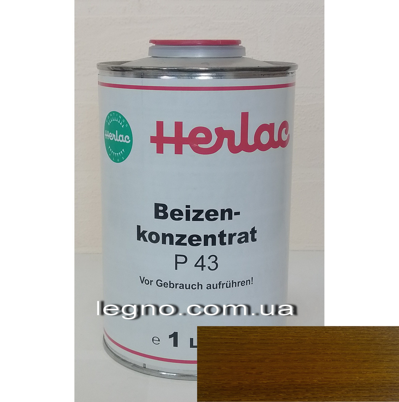 Концентрат барвника P43 Дуб "Герлак" (Herlac) - для підфарбовування лаків (лютофен), 1л, Німеччина