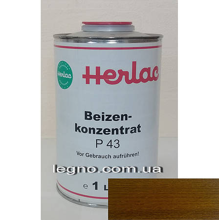 Концентрат барвника P43 Дуб "Герлак" (Herlac) - для підфарбовування лаків (лютофен), 1л, Німеччина, фото 2