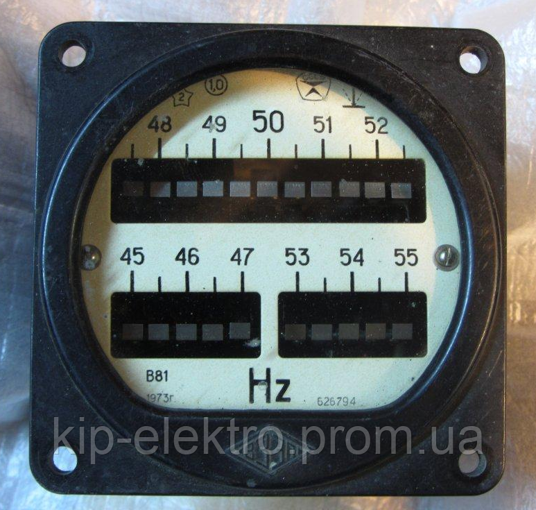 Частотомер щитовой вибрационный В80, В81 (В-80, В 80, В-81, В 81) - фото 2 - id-p1119390612