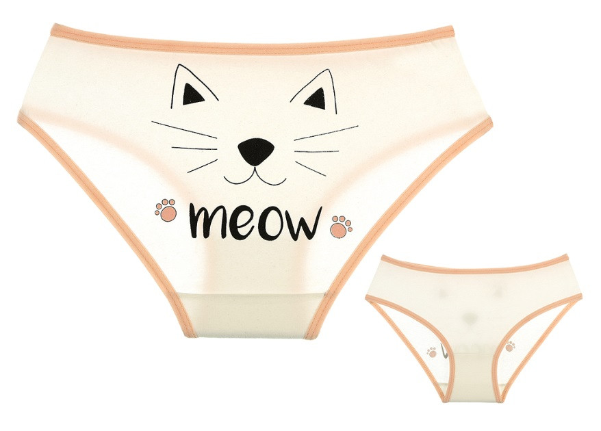 Трусики дитячі для дівчинки "Кішечка", 10-11 років (зріст 146-152), фото 1