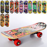 Детский деревянный скейт 6 цветов PROFI 0324-1