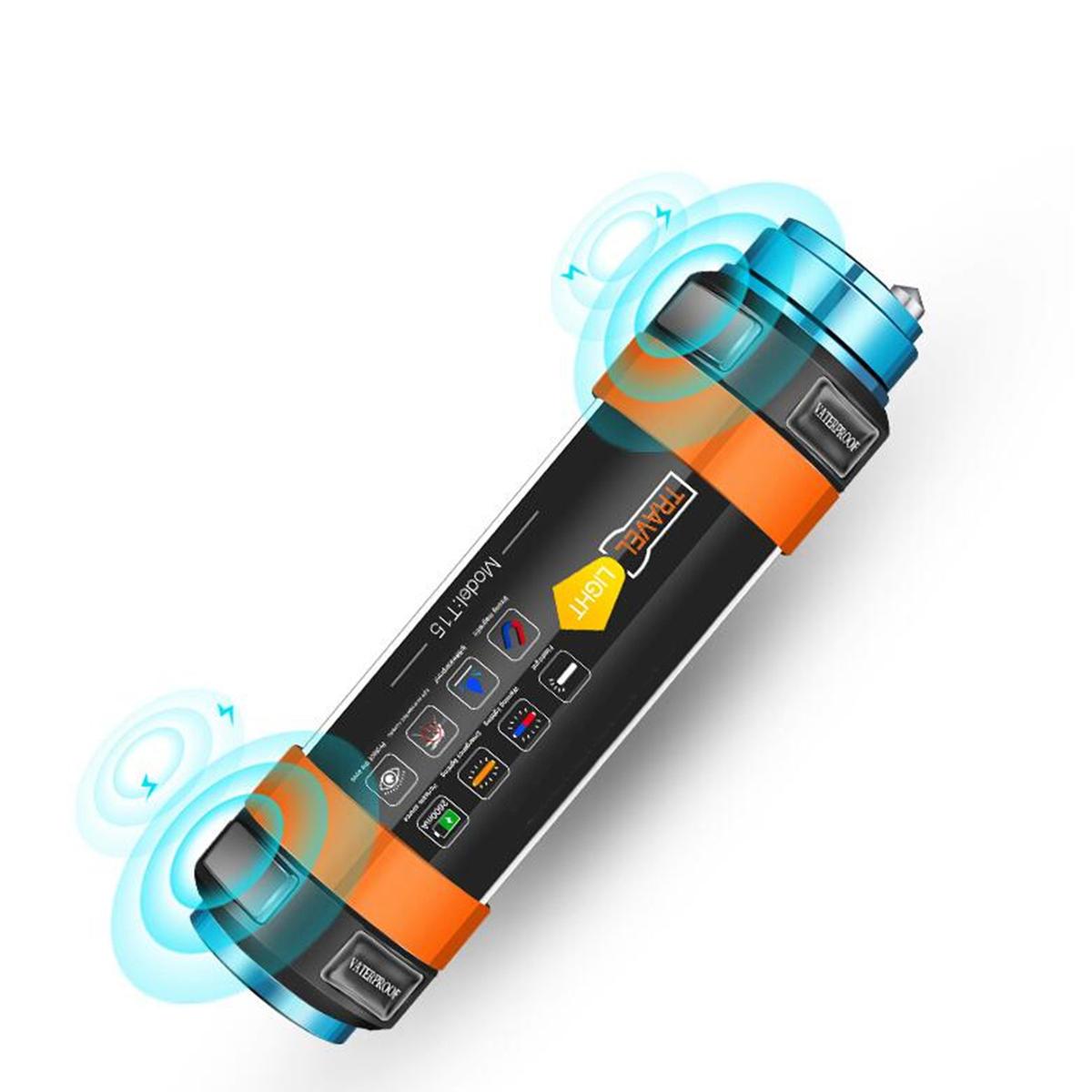 Ліхтарик кемпінговий T-15 з IP68 power bank.