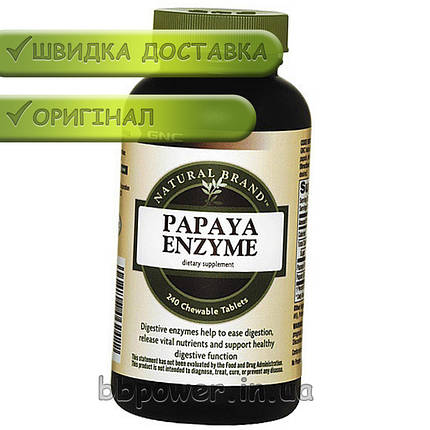 Ферменти GNC Papaya Enzyme 240 жувальних таб, фото 2