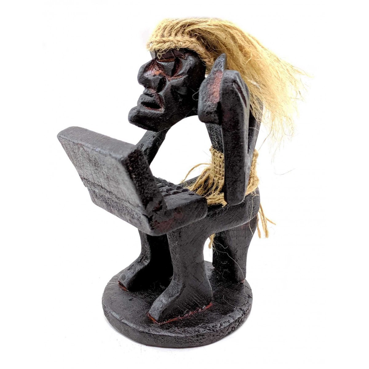 Статуетка з дерева Папуас Програміст, фото 1