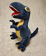 Іграшка подушка плед 3 в 1 Динозавр T-REX синій
