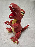 Іграшка подушка плед 3 в 1 Динозавр T-REX жовтогарячий