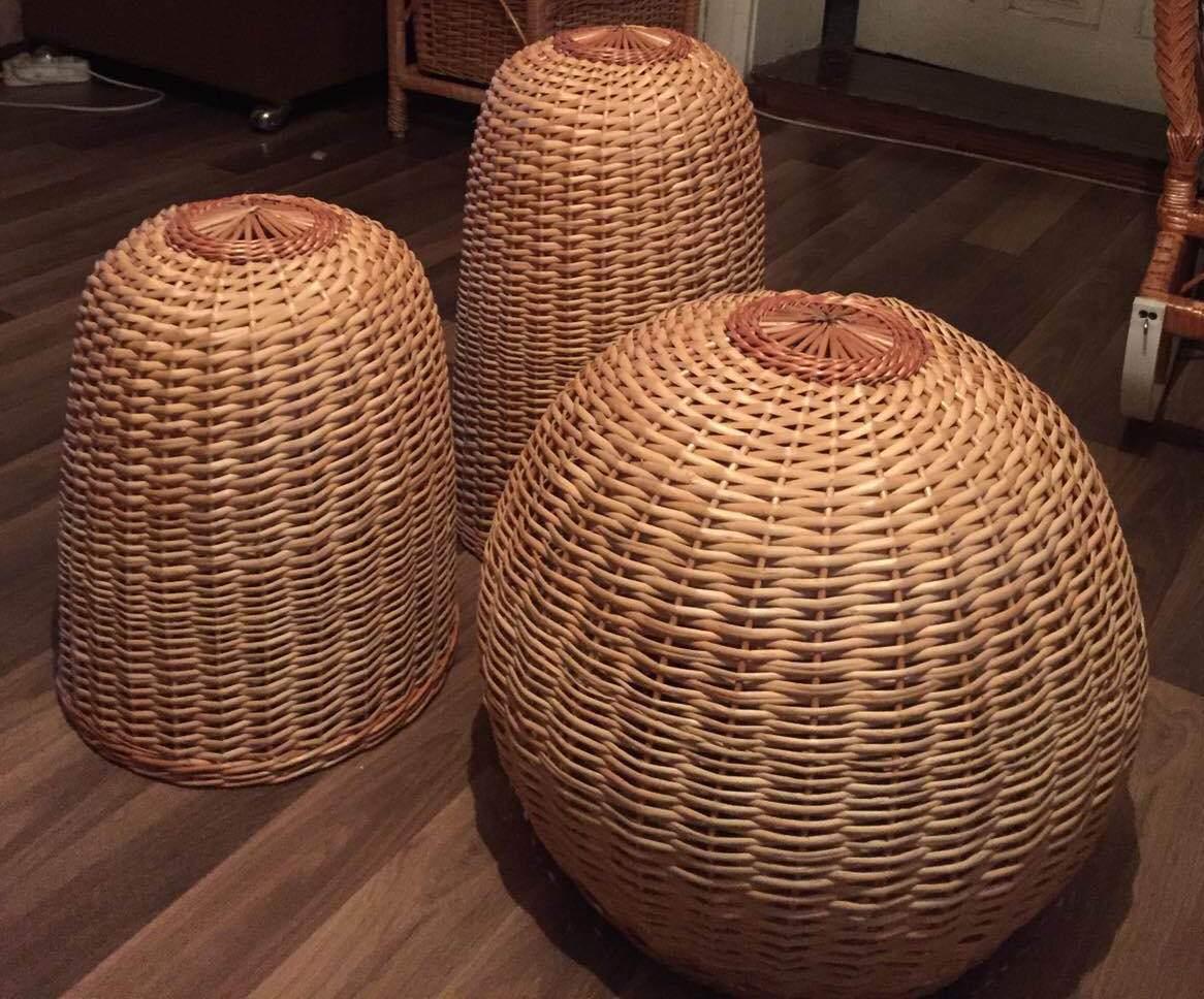 Набір плетених світильників