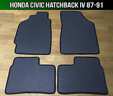 ЄВА килимки Honda Civic 4 хетчбек '87-91. EVA килими Хонда Сівік Цивік 4