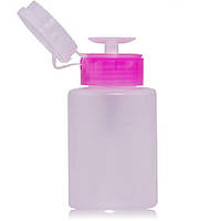 Тара Помпа - дозатор бутылочка для жидкости 120 мл пустая (шт). Розовая