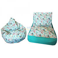 Комплект безкаркасних меблів Лежак+Груша