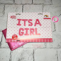 Повітряні кулі літери Its a girl, на виписку