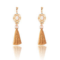 Жіночі сережки-пензля золотисті