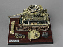 Tiger I ранній східний фронт, 1943 г із повним інтер'єром RFM 5003 збірна пластикова модель танка, фото 5