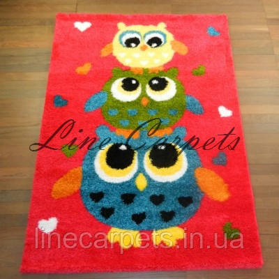 Дитячий ворсистий килим сова FANTASY  12007-120, фото 1