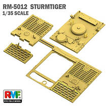 Sturmtiger. Збірна модель (з інтер'єром) в масштабі 1/35. RFM RM-5012, фото 3