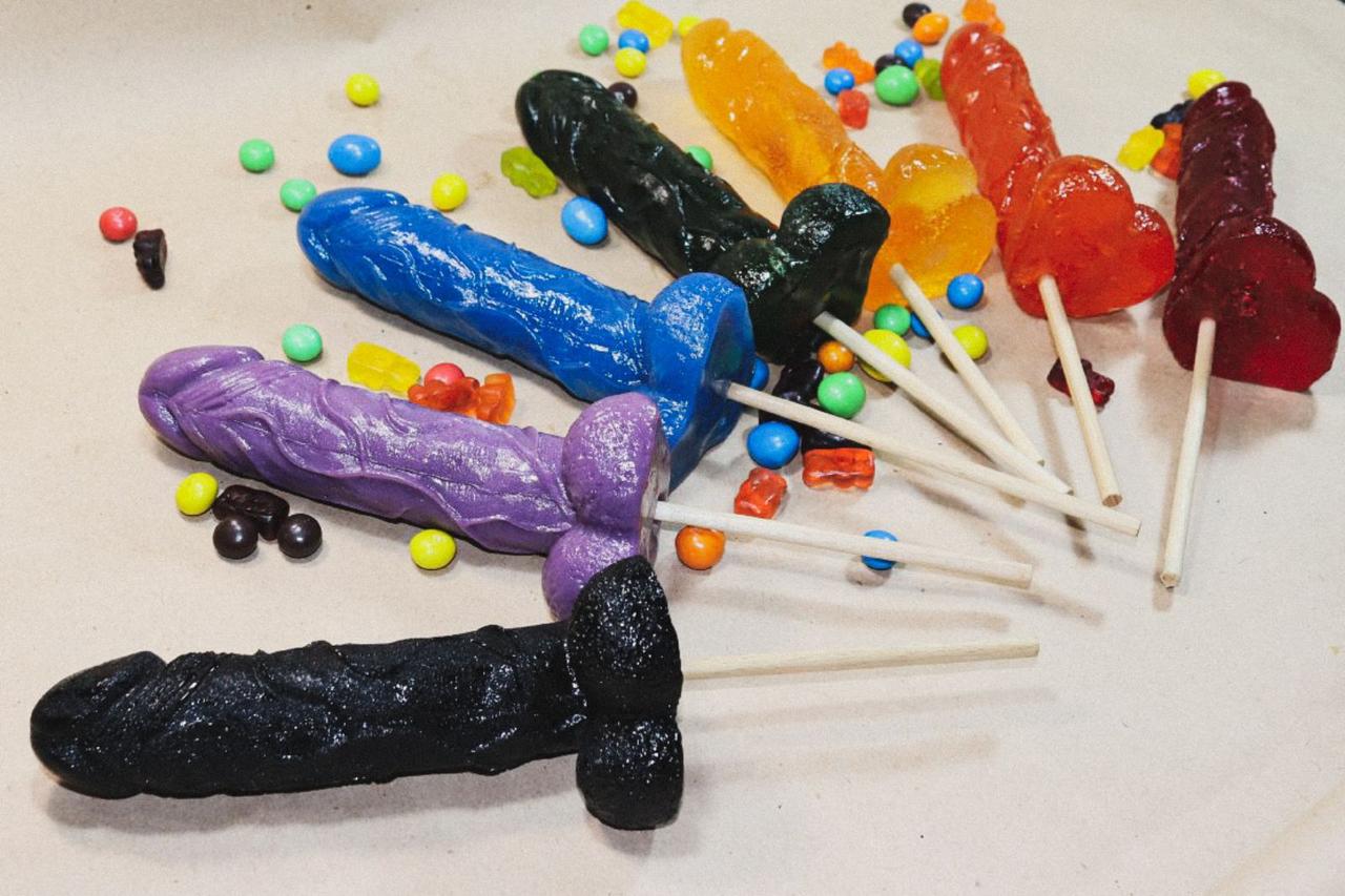 Конфета, леденец, карамель на палочке член, пенис! - фото 1 - id-p1384657149