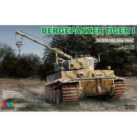 Bergepanzer Tiger I 1/35 RFM rm-5008 збірна модель танка, фото 1