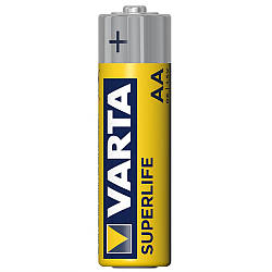 Батарейка Varta Superlife AA 6 Zinc-Carbon, Yellow