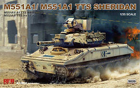 M551 Sheridan збірна модель танка 1/35 RFM 5020, фото 1