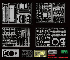 M551 Sheridan збірна модель танка 1/35 RFM 5020, фото 3