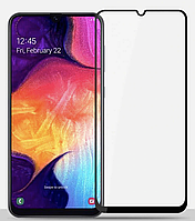 Захисне скло для Samsung A307/ A30S, Full Glue 6D, колір чорний