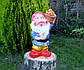 Садовий гном з кошиком яблук 40 см кераміка, фото 3