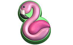 Пластикова форма для мила 695 - 8 Фламінго