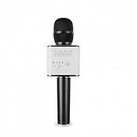 Безпровідний мікрофон караоке з динаміками з чохлом Bluetooth USB Q9 Black (iTMQ7B)