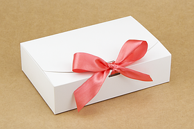 Коробка "Стильна-міні" М0028-о8 біла, розмір: 195*130*50 мм