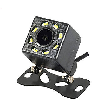 Автомобільна камера заднього огляду Lesko JF-018 універсальна 8 LED для авто (4006-10970)