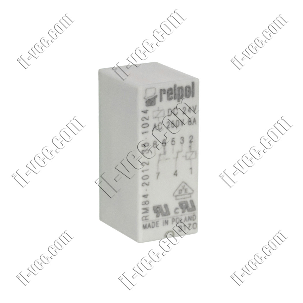 Реле Relpol RM84-2012-35-1024, 24VDC, 8А/250VAC 8А/24VDC