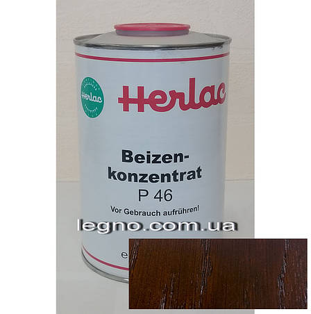 Концентрат барвника P46 Вільха "Герлак" (Herlac) - для підфарбовування лаків (лютофен), 1л, Німеччина, фото 2