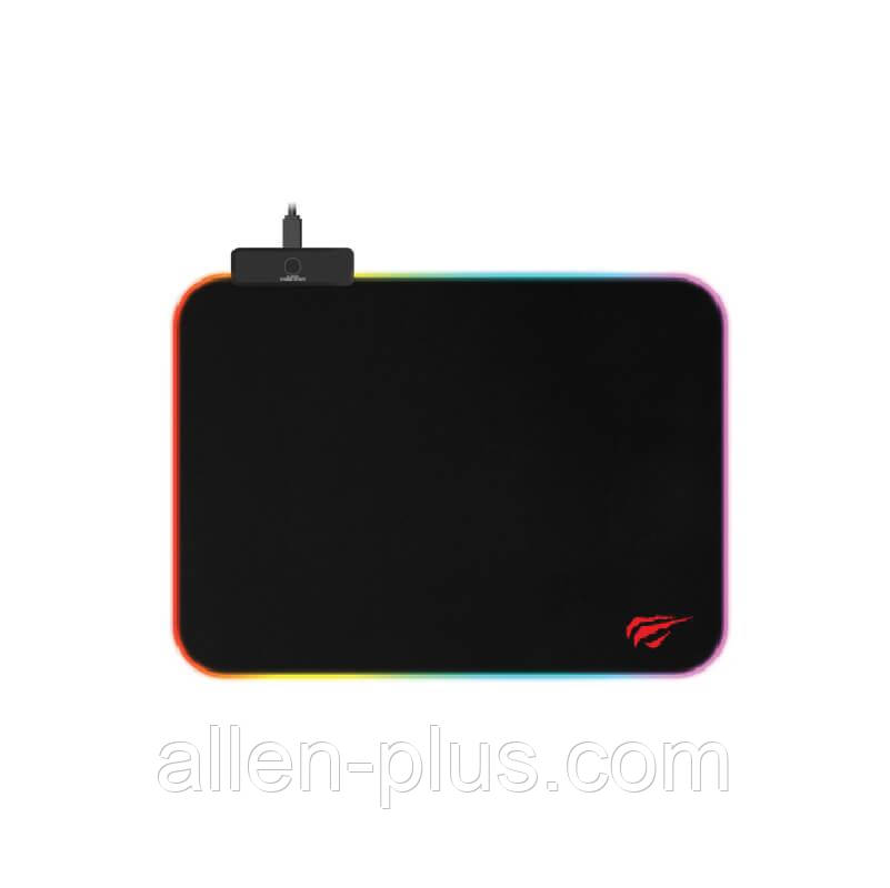 Ігрова поверхня c RGB підсвіткою HAVIT HV-MP901 GAMING (360x260x3mm) (Килимок для мишки ігровий)