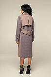 Жіноче пальто демісезонне В-1232 Вовна пальтова W7-8232, фото 2