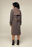 Жіноче пальто демісезонне В-1232 Вовна пальтова W7-8232, фото 4