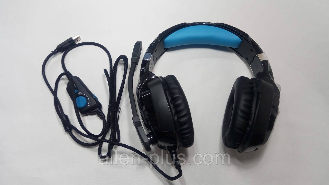 Навушники професійні ігрові з мікрофоном та підсвіткою HAVIT HV-H2001U, 7.1 USB, black