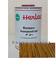 Концентрат красителя P21 Натуральный дуб Герлак (Herlac) - для подкрашивания лаков (лютофен), 1л, Германия