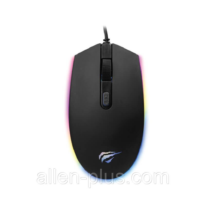 Миша ігрова HAVIT HV-MS1003 RGB Backlight (3200 DPI) GAMING, USB, black