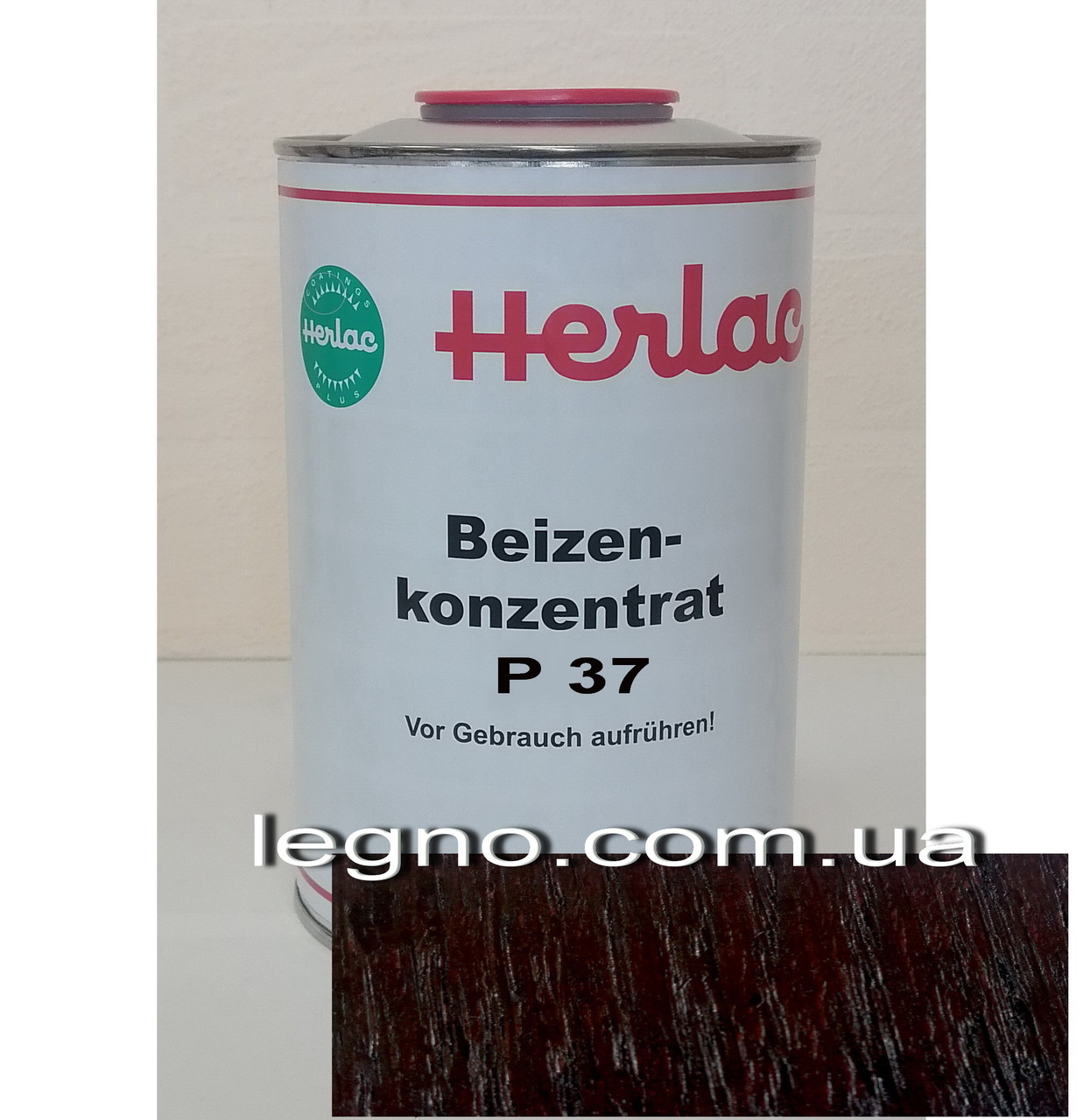 Концентрат барвника P37 Червоне дерево Герлак (Herlac) — для підфарбовування лаків (лютофен), 1 л, Німеччина