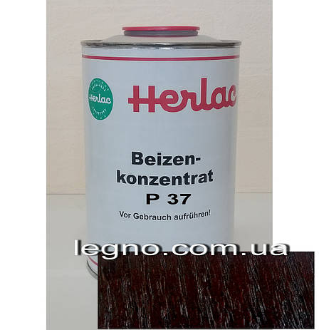 Концентрат барвника P37 Червоне дерево Герлак (Herlac) — для підфарбовування лаків (лютофен), 1 л, Німеччина, фото 2